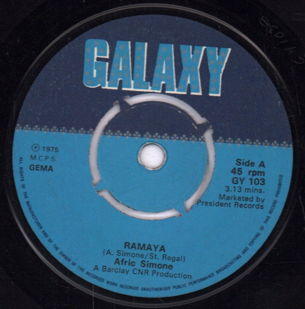 Afric Simone - Ramaya - 7 Inch