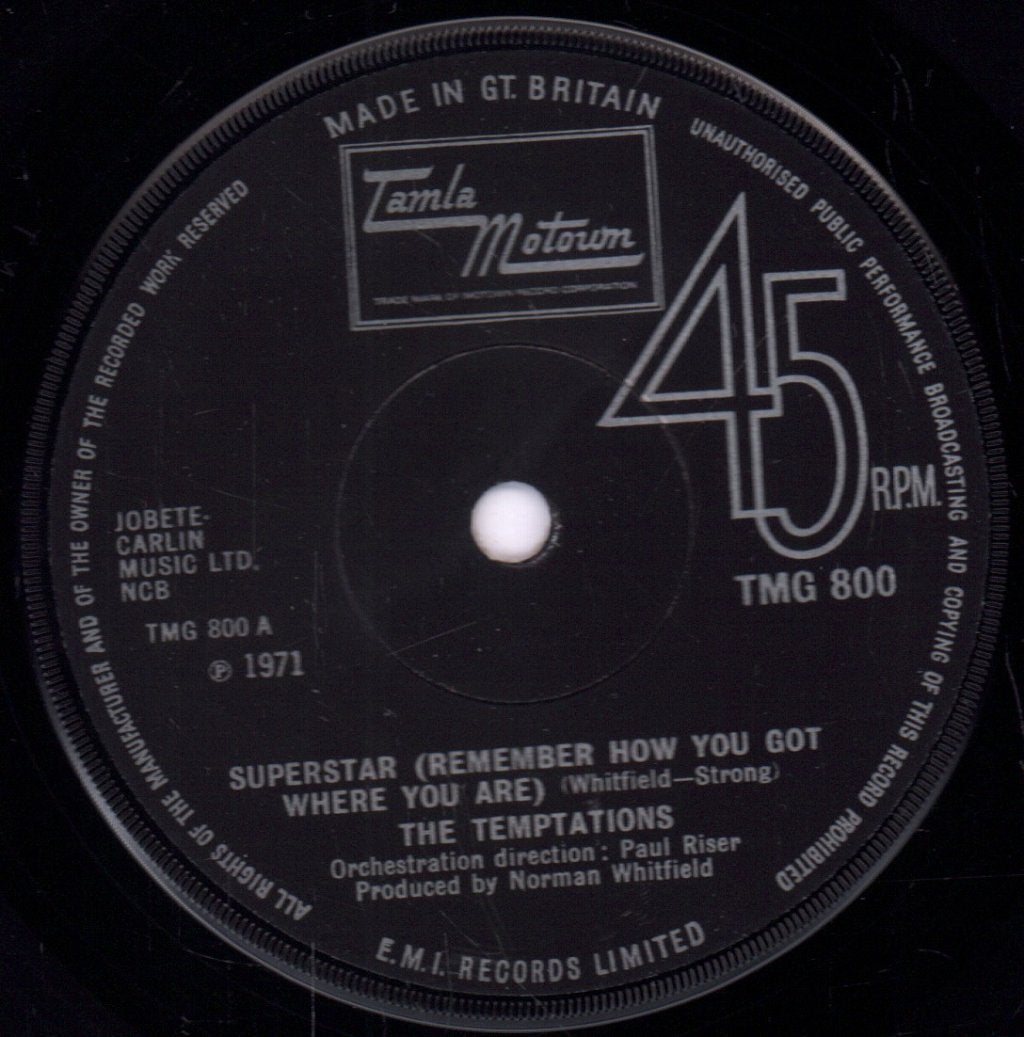 Temptations - Superstar - 7 Inch