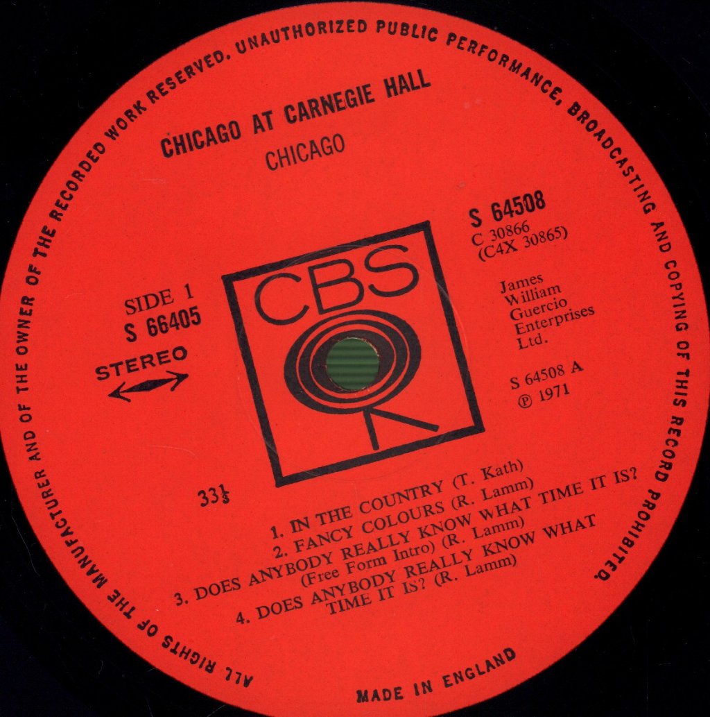Chicago - Chicago At Carnegie Hall - Lp Set