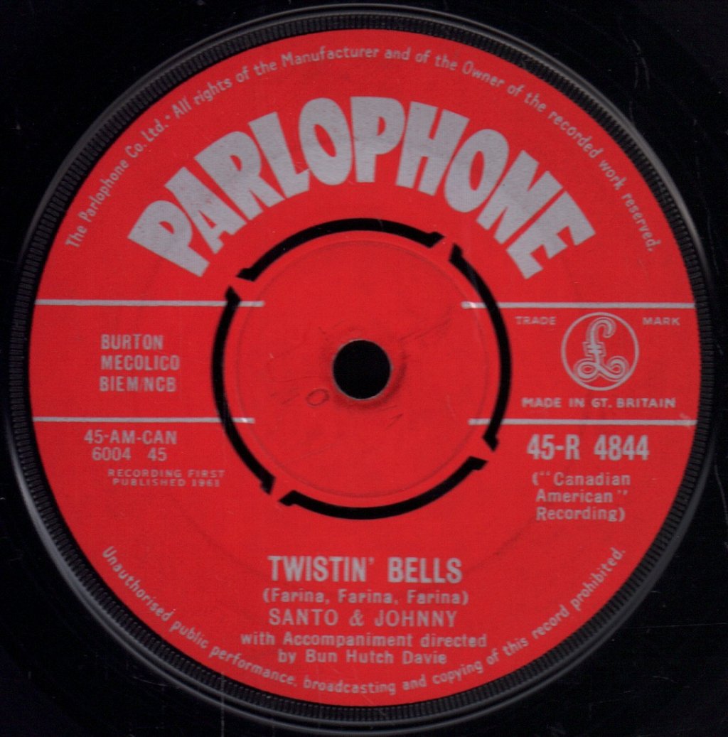Santo & Johnny - Twistin' Bells - 7 Inch