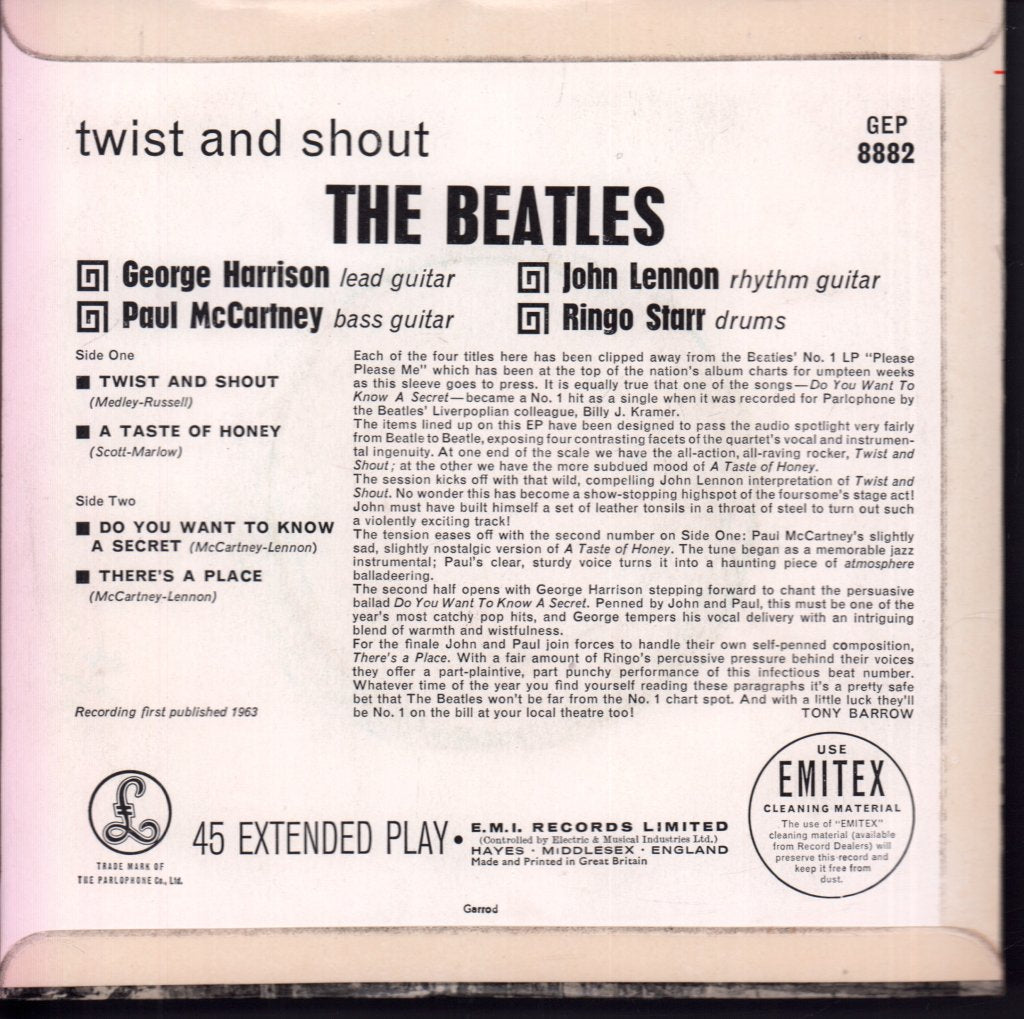 Beatles - Twist And Shout - 7 Inch