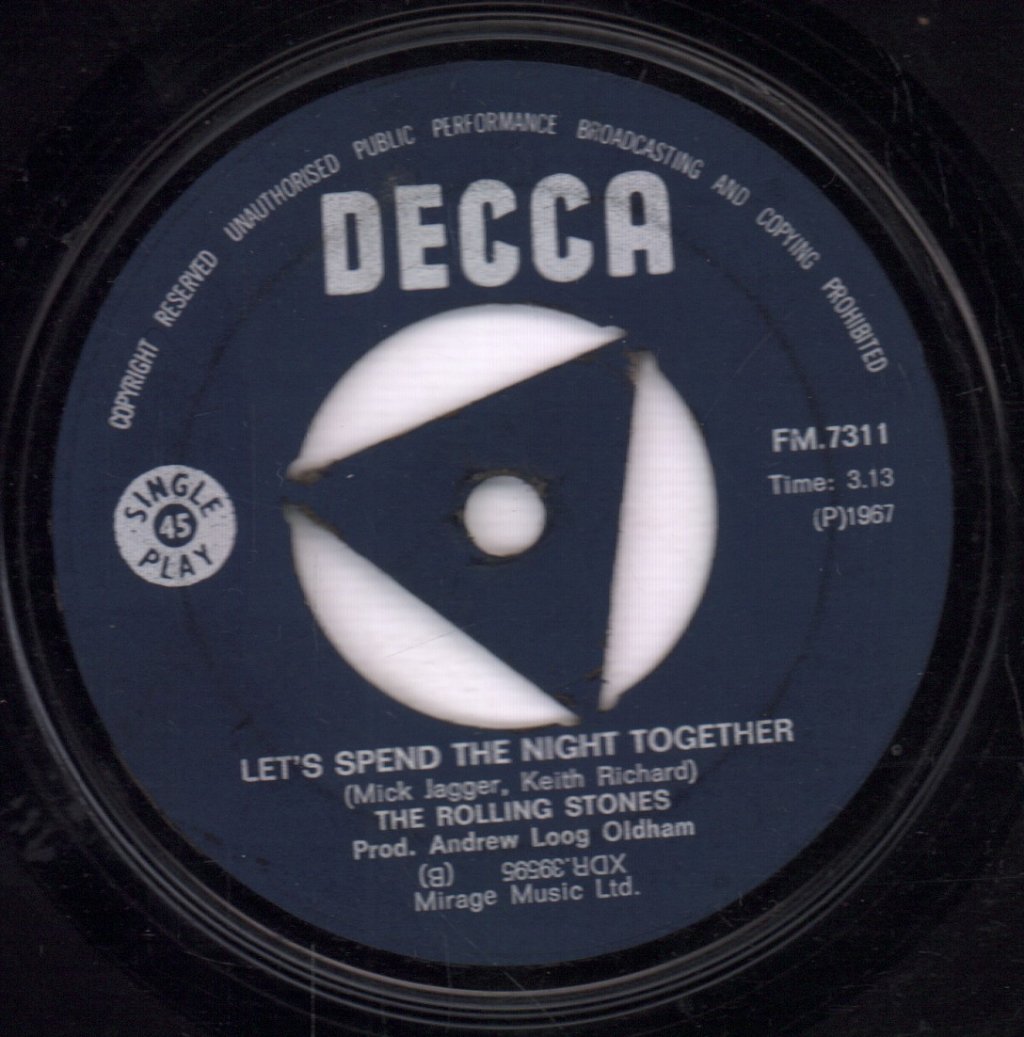 Rolling Stones - Ruby Tuesday / Let's Spend The Night Together - 7 Inch