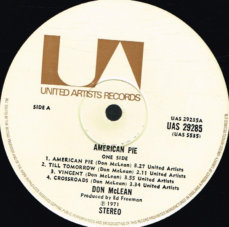 Don McLean - American Pie - Lp