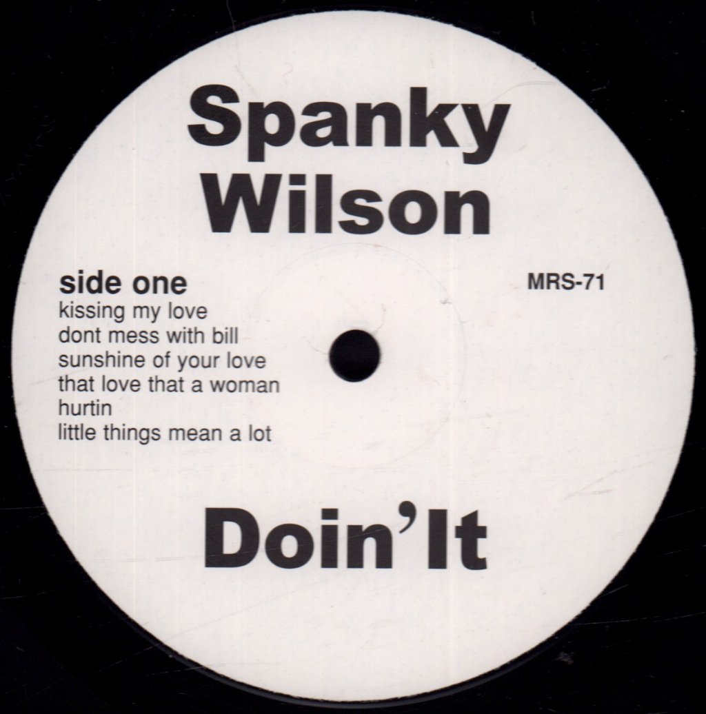 Spanky Wilson - Doin' It - Lp