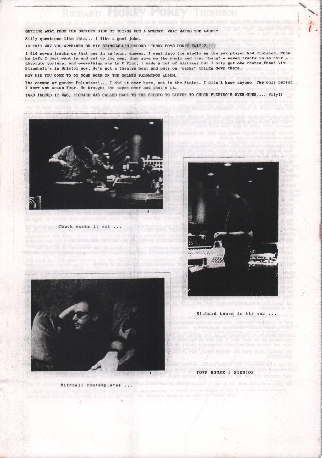 Richard Thompson - Hokey Pokey 3 - Fanzine