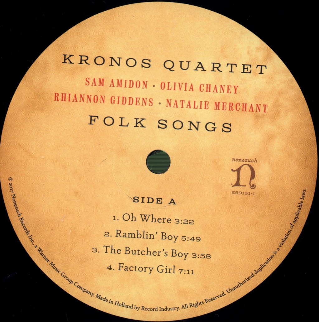 Kronos Quartet - Folk Songs - Lp