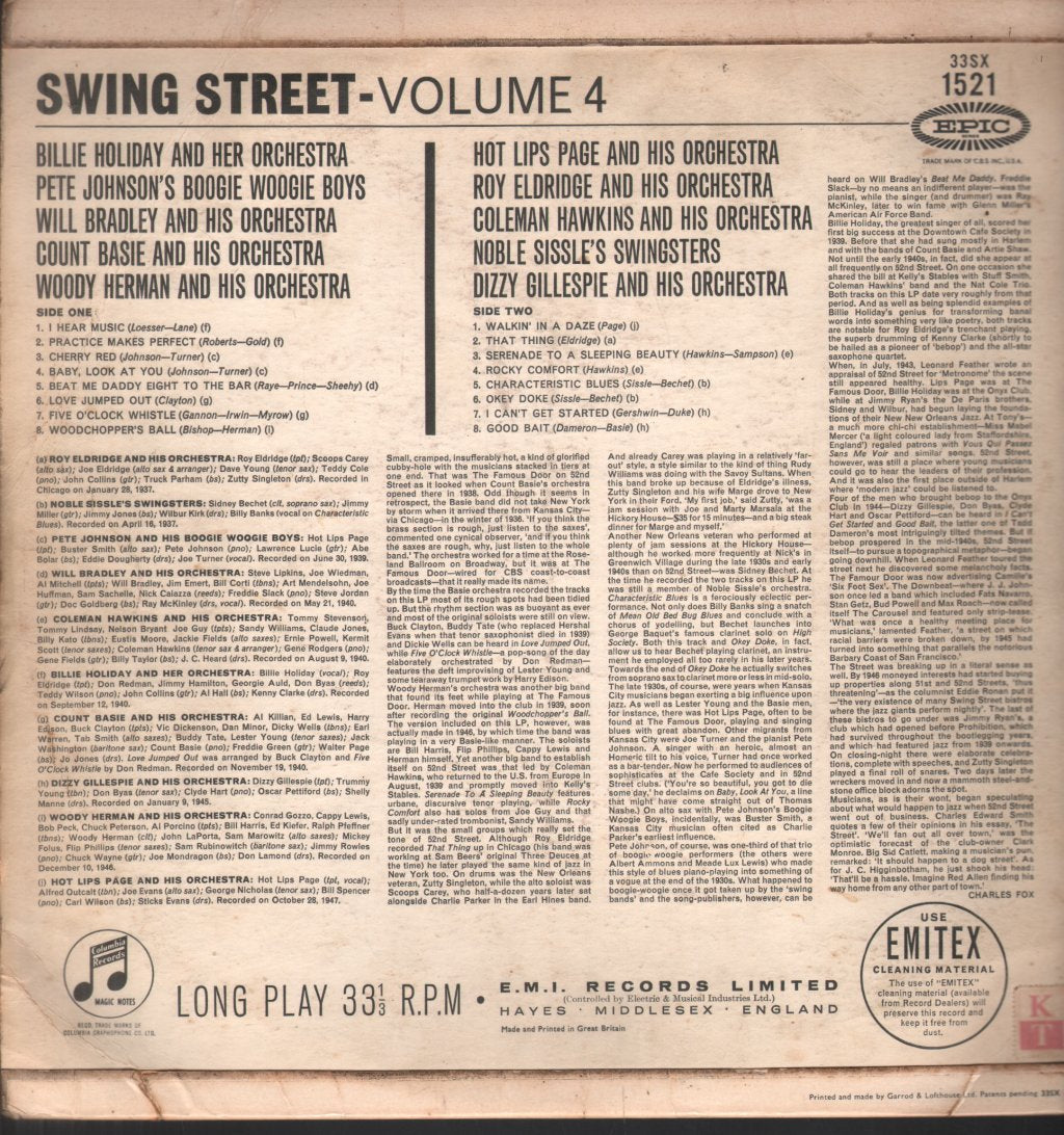 Swing Street - Volume 4 - Lp