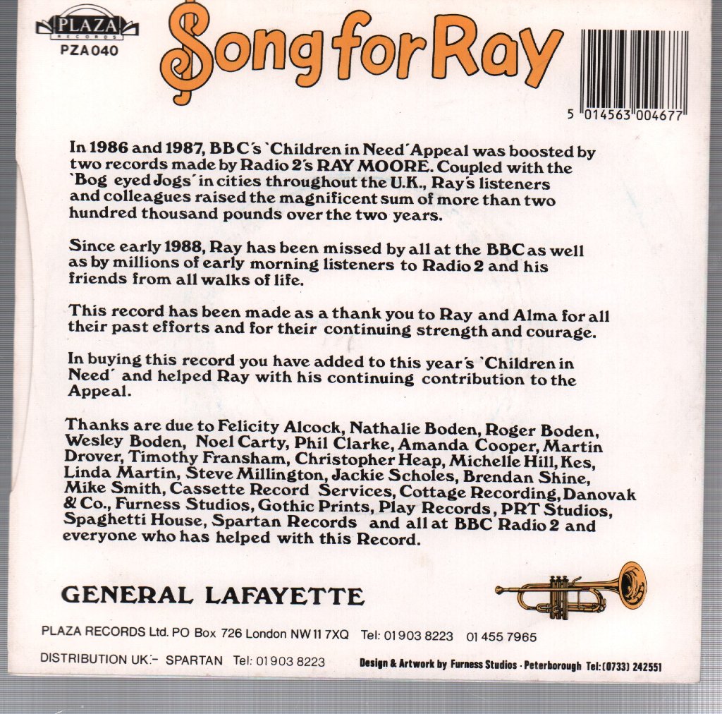 General Lafayette - Song For Ray - 7 Inch