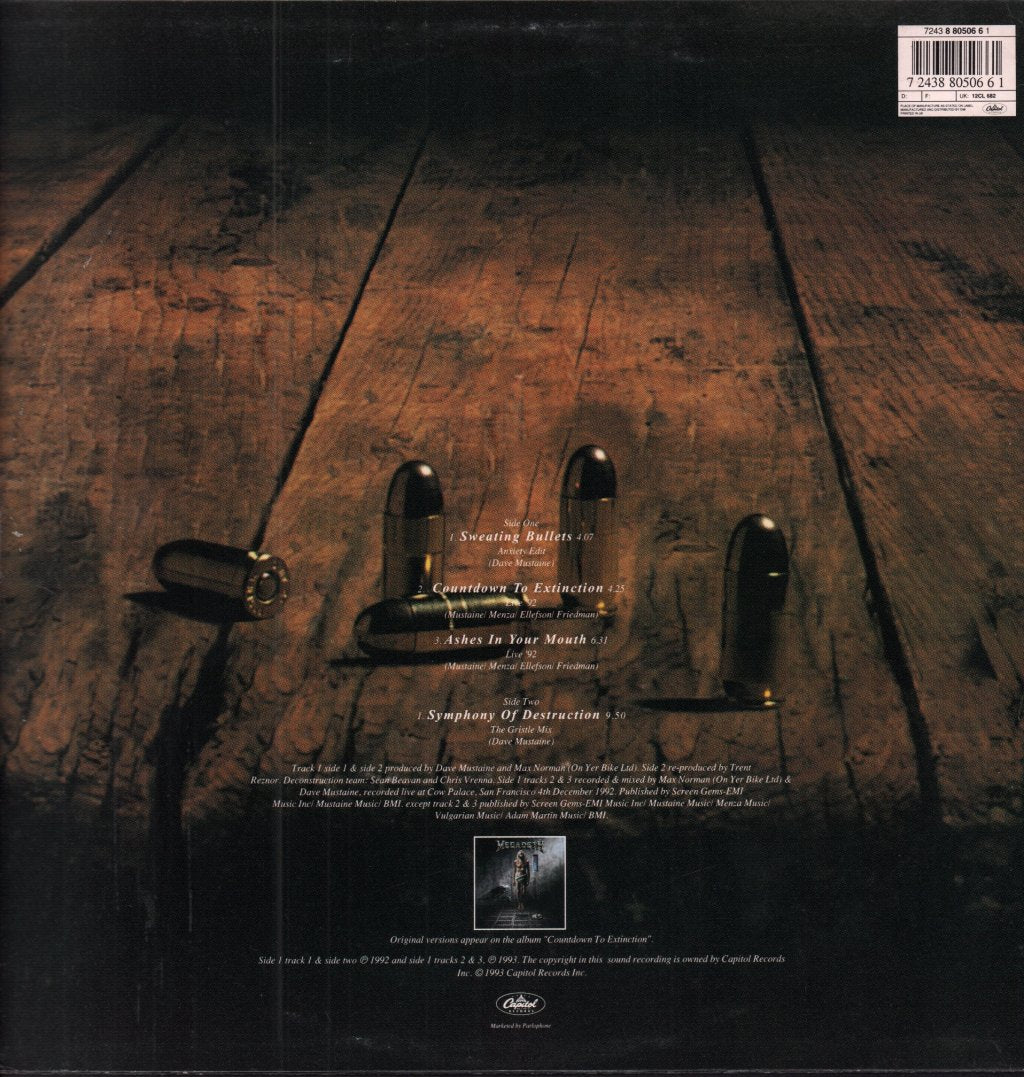 Megadeth - Sweating Bullets - 12 Inch