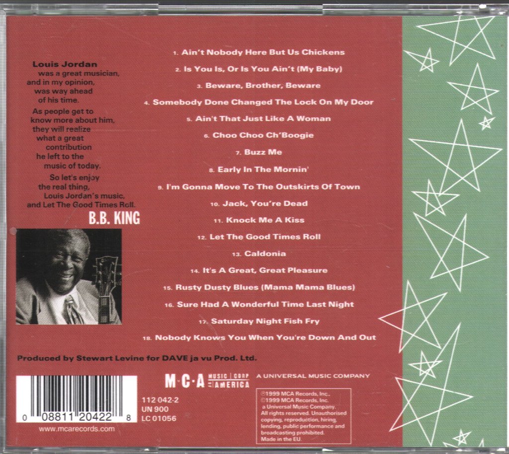 B.B. King - Let The Good Times Roll: The Music Of Louis Jordan - Cd