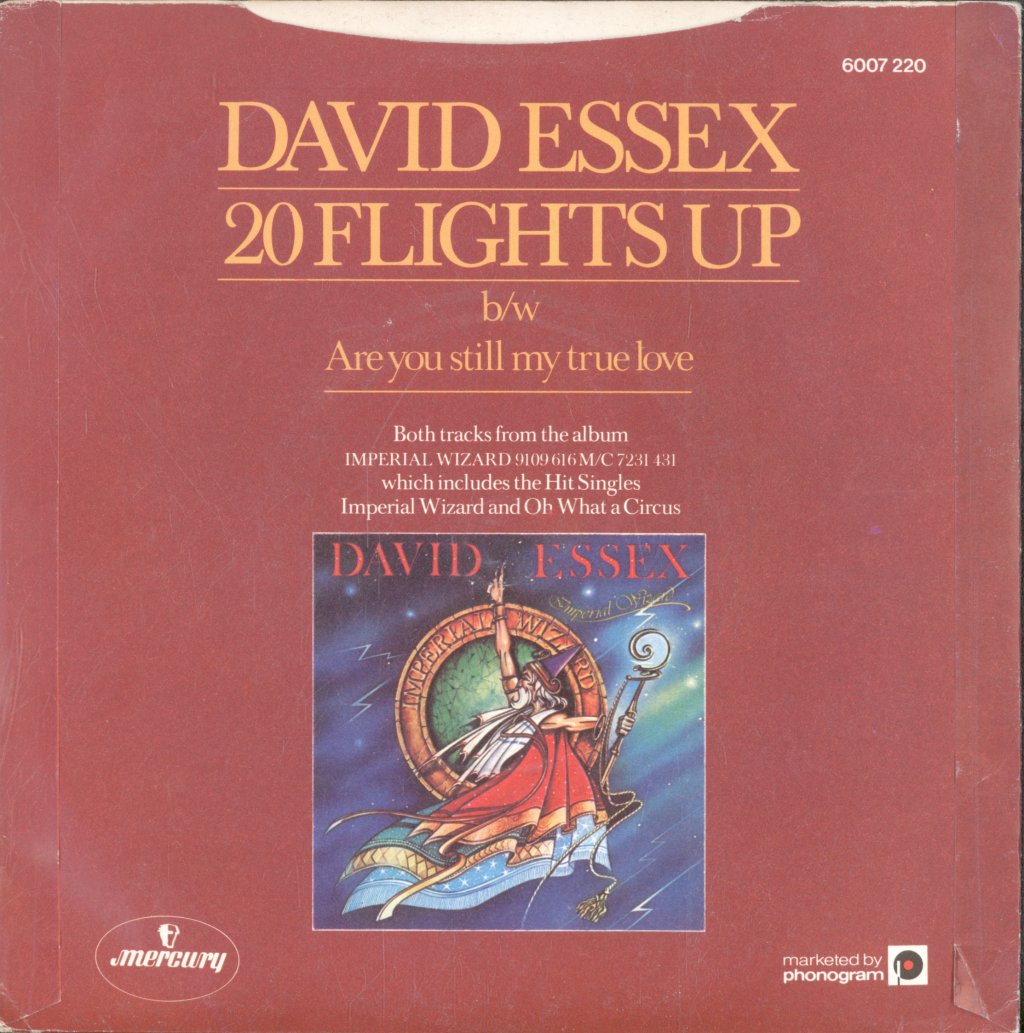 David Essex - 20 Flights Up - 7 Inch