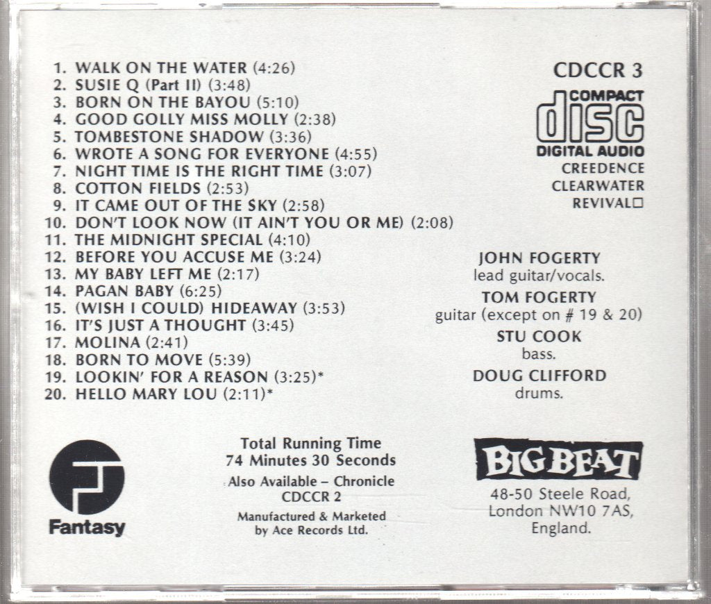 Creedence Clearwater Revival - Chronicle Volume Two - Cd