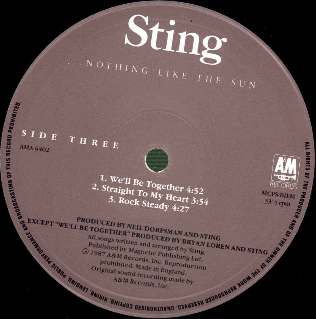 Sting - Nothing Like The Sun - Double Lp