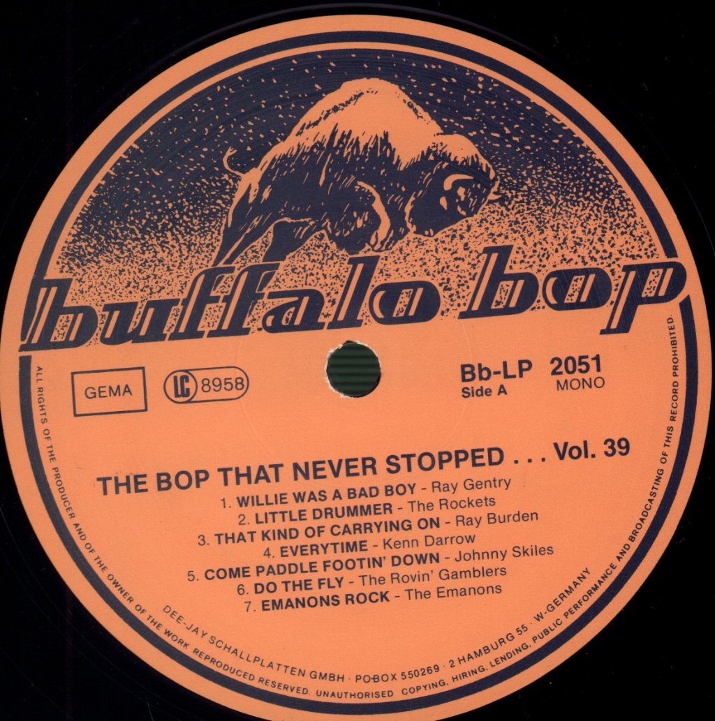 Various Artists - Buffalo Bop: The Bop That Never Stopped Volume 39 - Lp