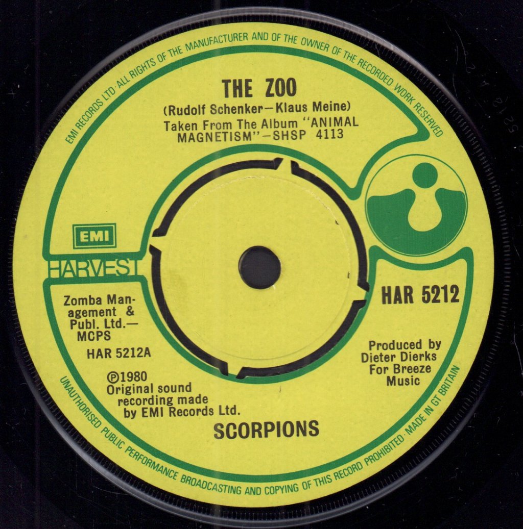 Scorpions - Zoo - 7 Inch