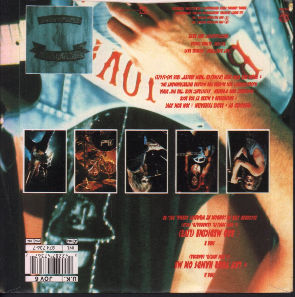 Bon Jovi - Lay Your Hands On Me - 7 Inch