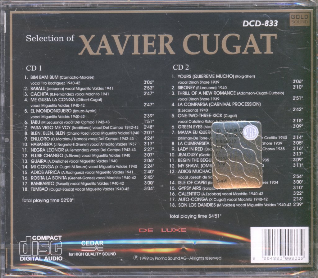 Xavier Cugat - Selection Of - Cd