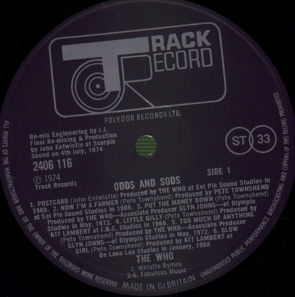 Who - Odds And Sods - Lp