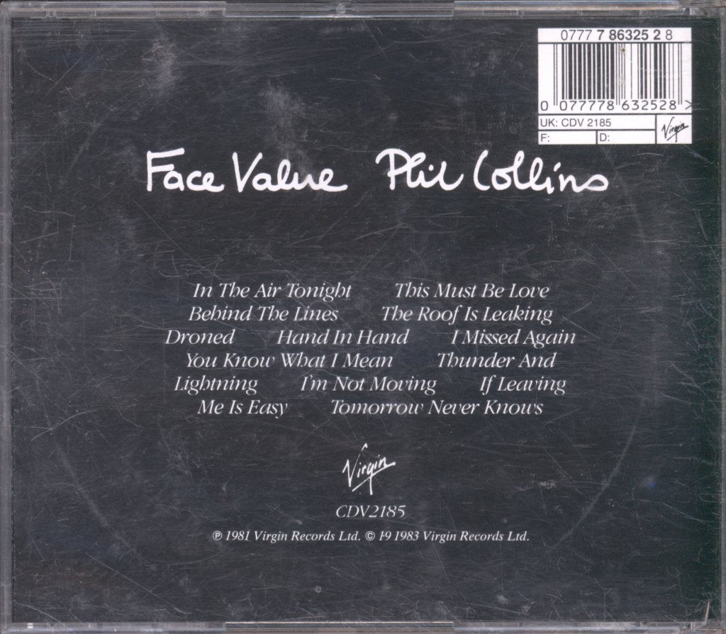 Phil Collins - Face Value - Cd