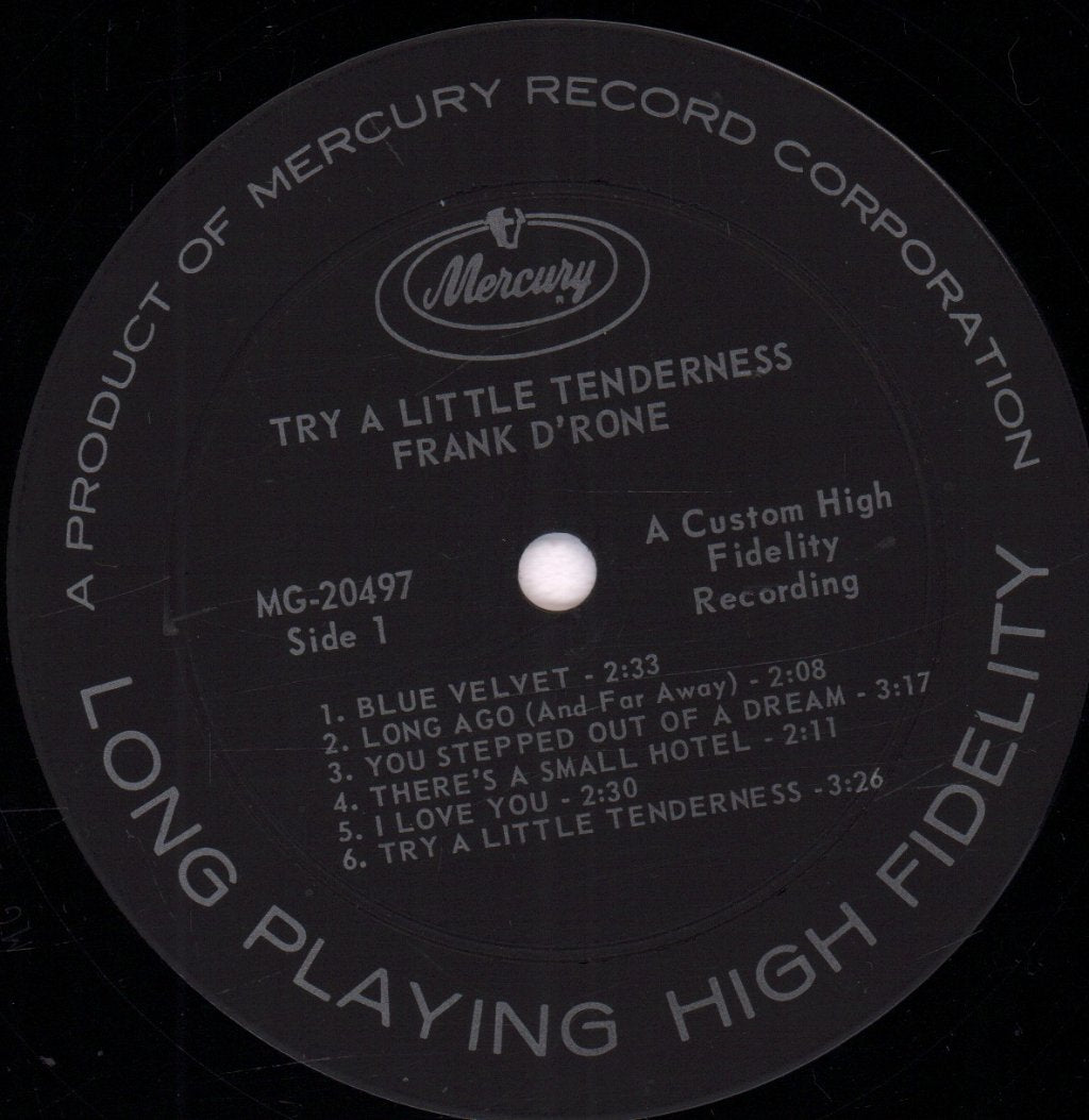 Frank D'rone - Try A Little Tenderness - Lp