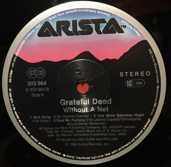 Grateful Dead - Without A Net - Triple Lp