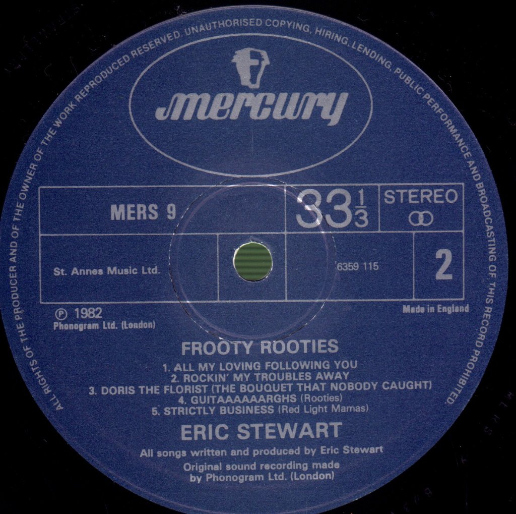 Eric Stewart - Frooty Rooties - Lp