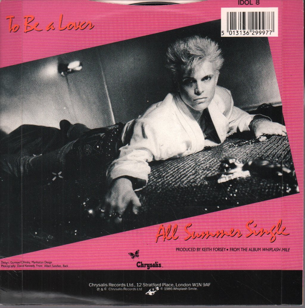 Billy Idol - To Be A Lover - 7 Inch