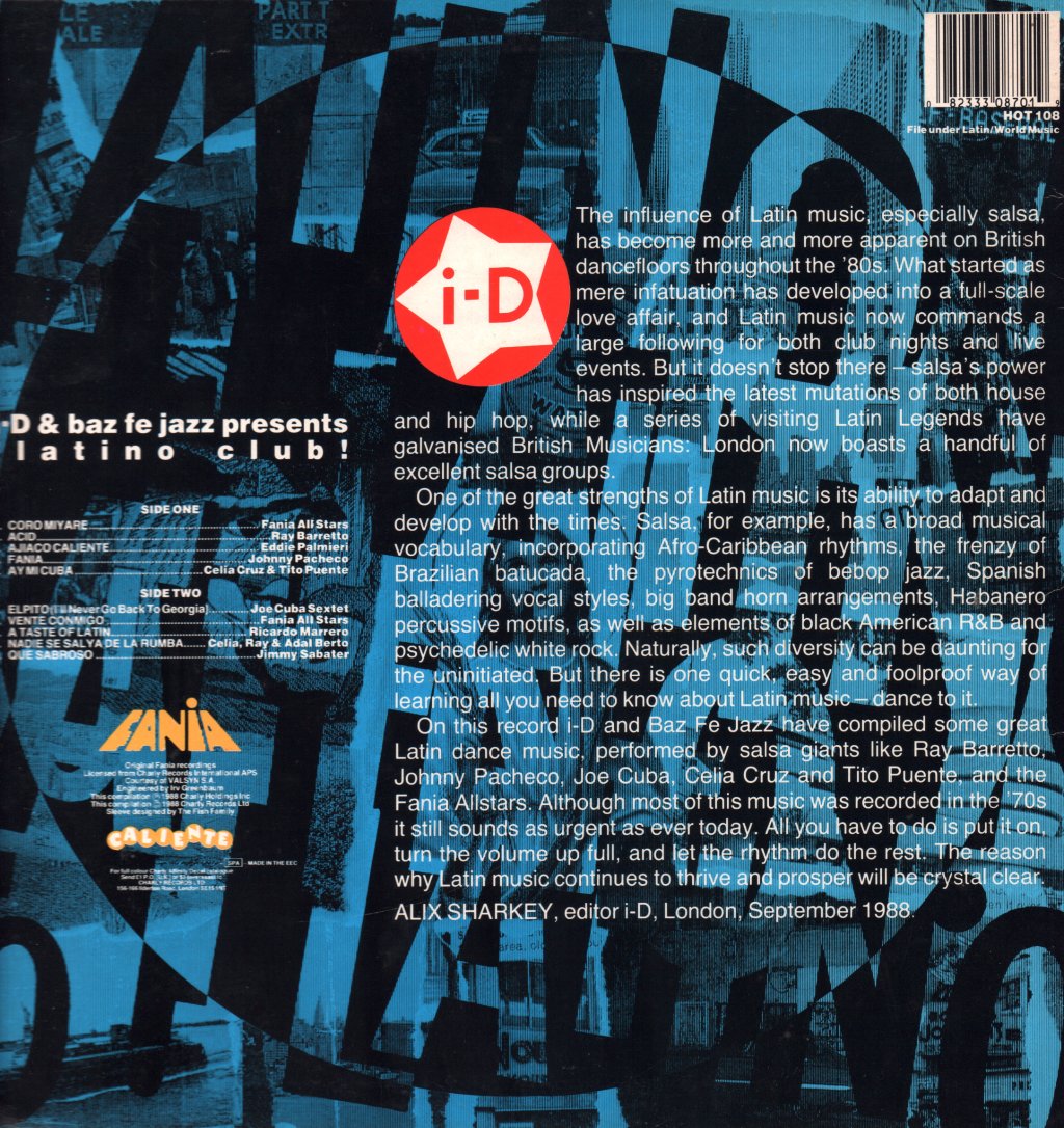 Various Artists - ID And Baz De Faz Present Latino Club - Lp