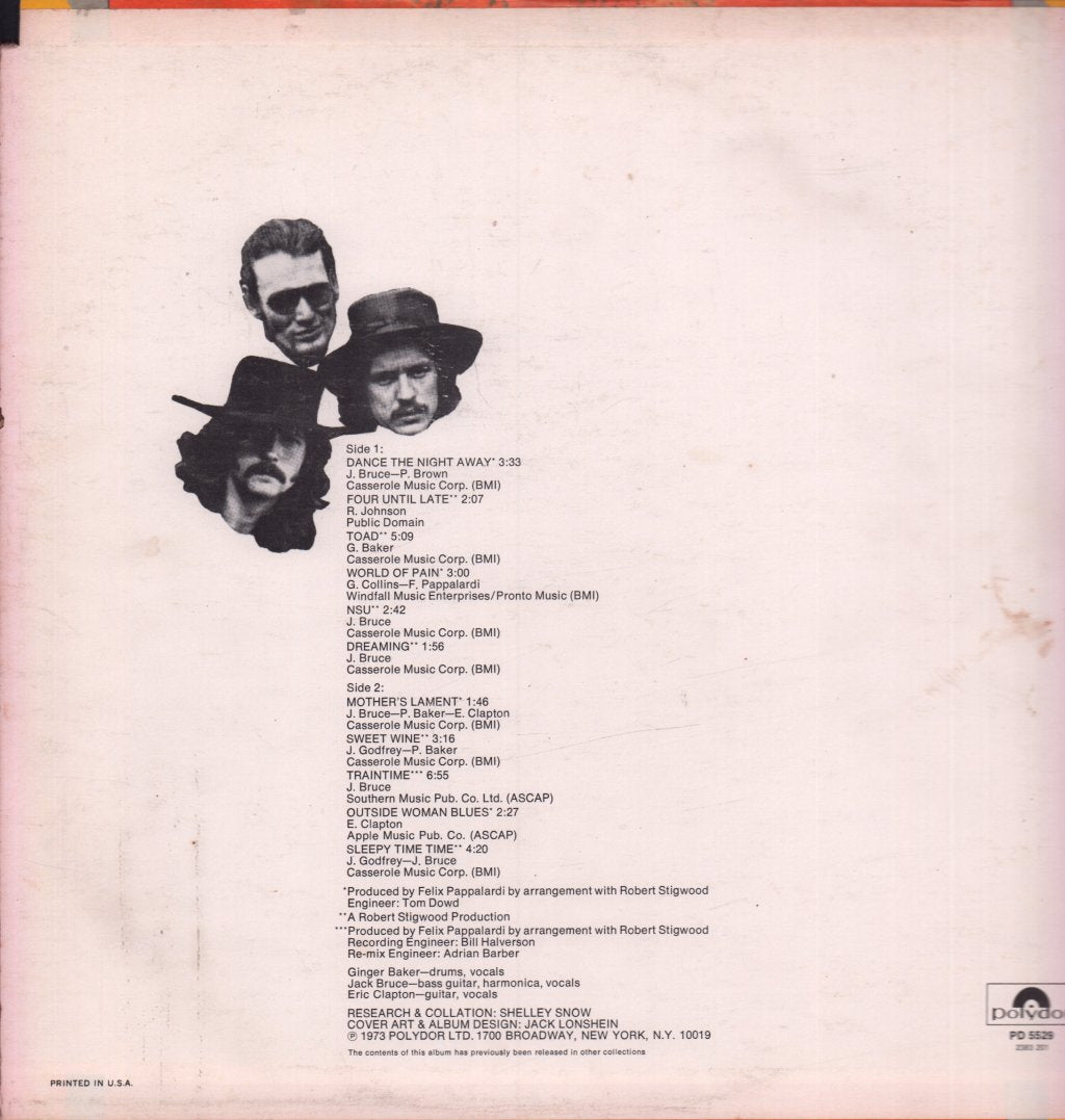 Cream - Off The Top - Lp