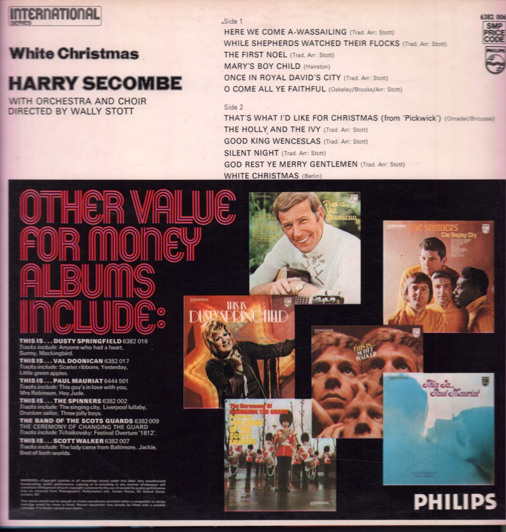 Harry Secombe - White Christmas - Lp