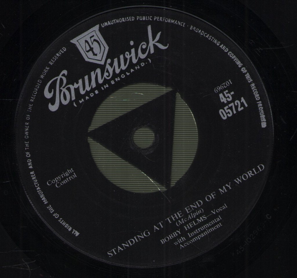 Bobby Helms - My Special Angel / Standing At The End Of My World - 7 Inch