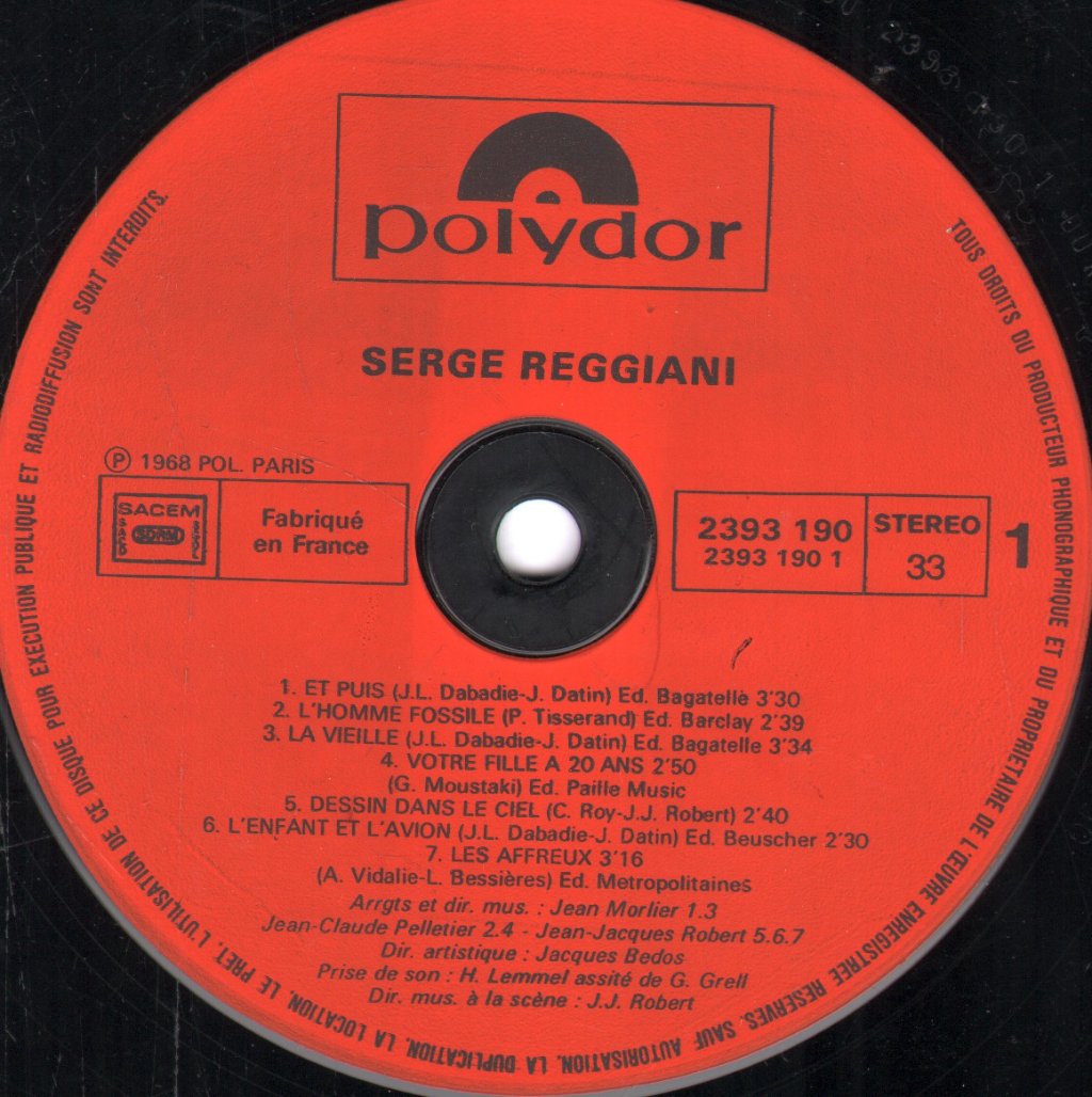 Serge Reggiani - Serge Reggiani - Lp