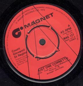 Count Giovanni Di Regina - Just One Cornetto - 7 Inch