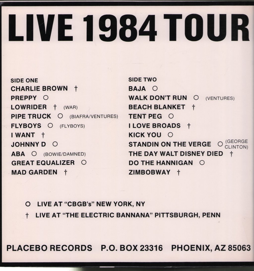 J.F.A. - Live 1984 Tour - Lp