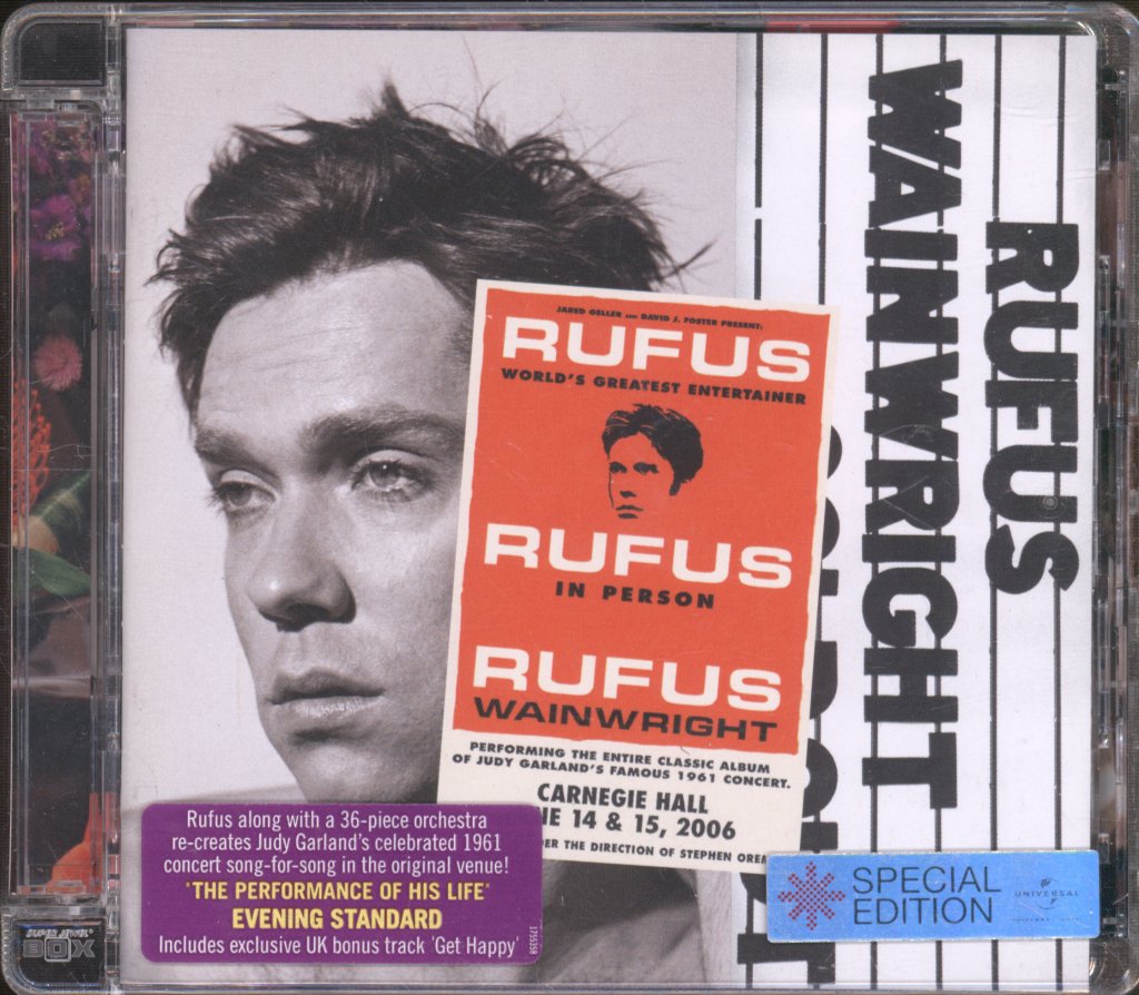 Rufus Wainwright - Rufus Does Judy At Carnegie Hall - Double Cd