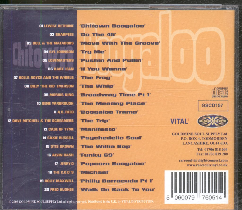 Various Artists - Chitown Boogaloo - Cd