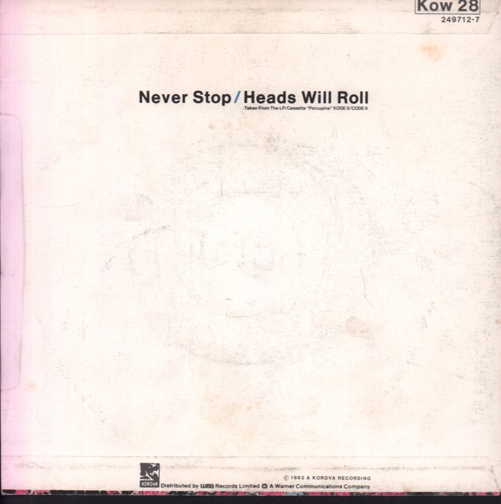 Echo And The Bunnymen - Never Stop - 7 Inch