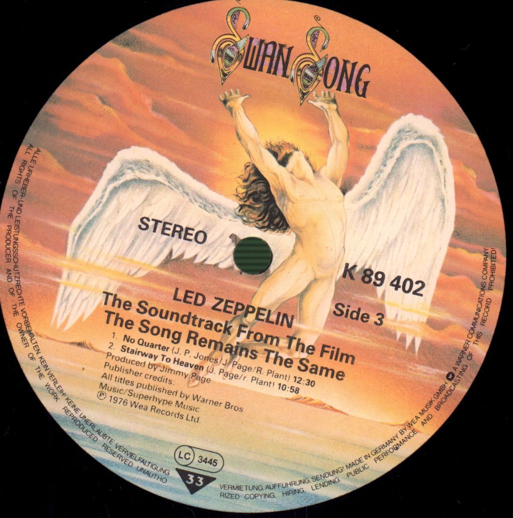 Led Zeppelin - Song Remains The Same - Double Lp