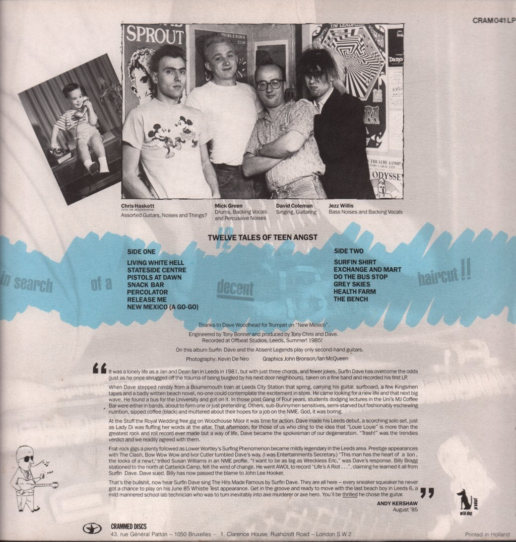 Surfin Dave And The Absent Legends - In Search Of A Decent Haircut - Lp