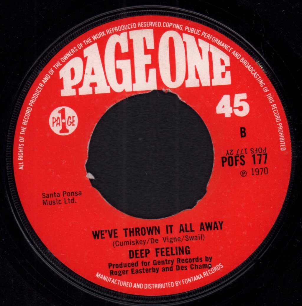 Deep Feeling - Skyline Pigeon - 7 Inch