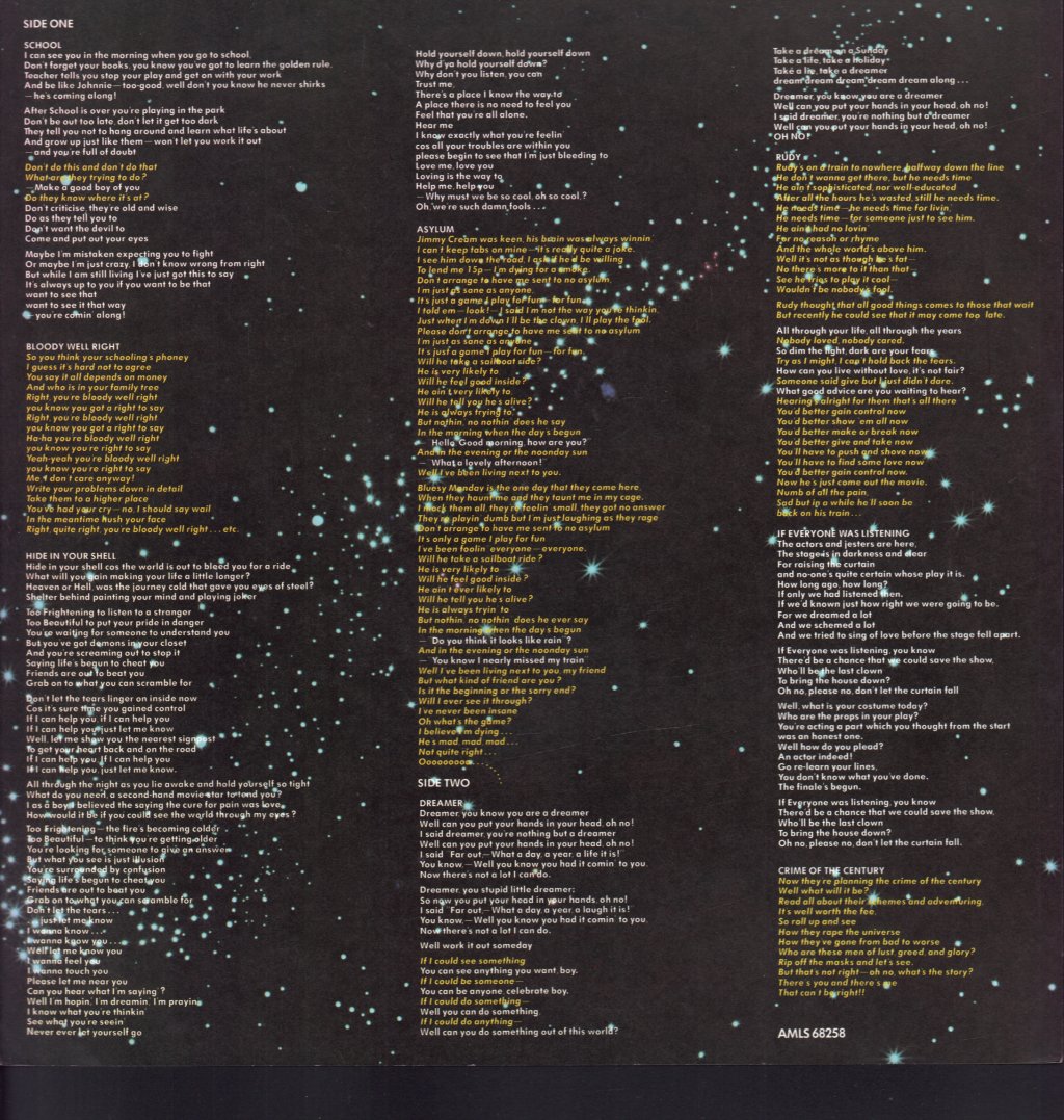 Supertramp - Crime Of The Century - Lp