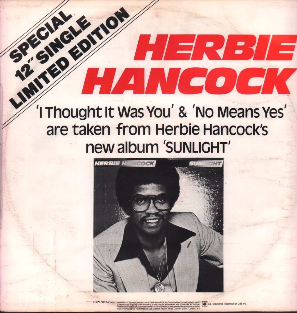 Herbie Hancock - I Thought It Was You - 12 Inch