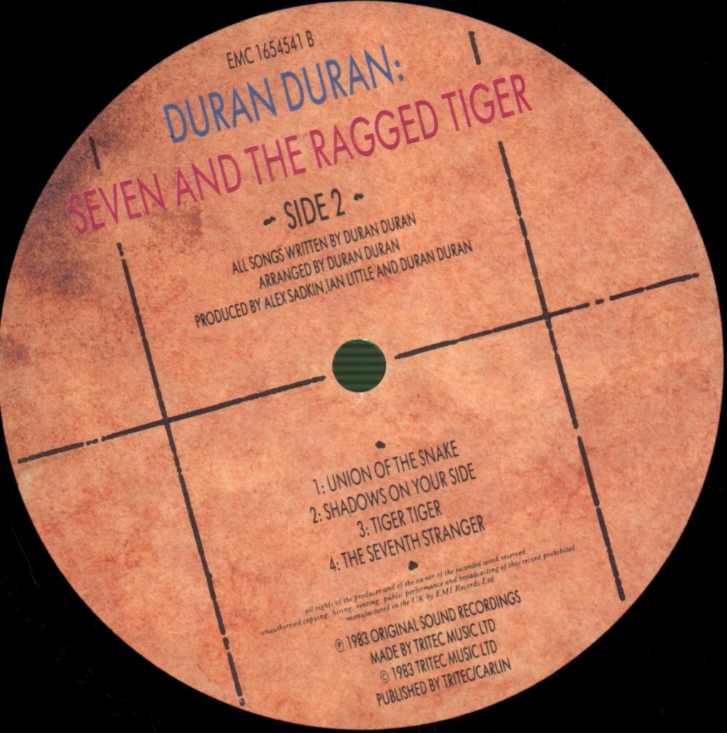 Duran Duran - Seven And The Ragged Tiger - Lp