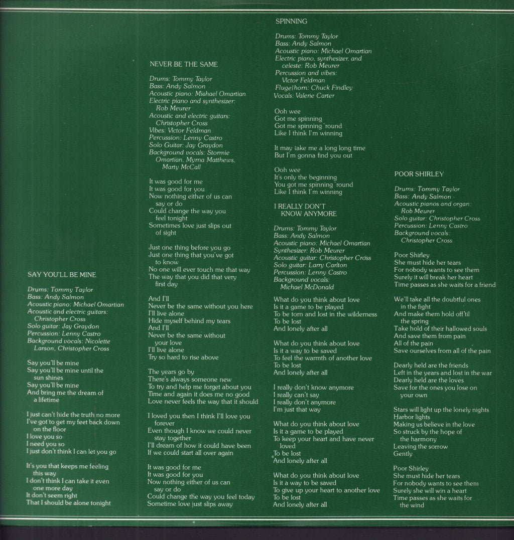 Christopher Cross - Christopher Cross - Lp
