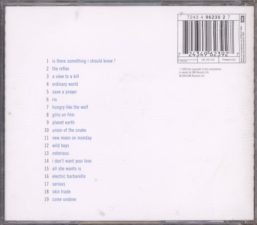 Duran Duran - Greatest - Cd