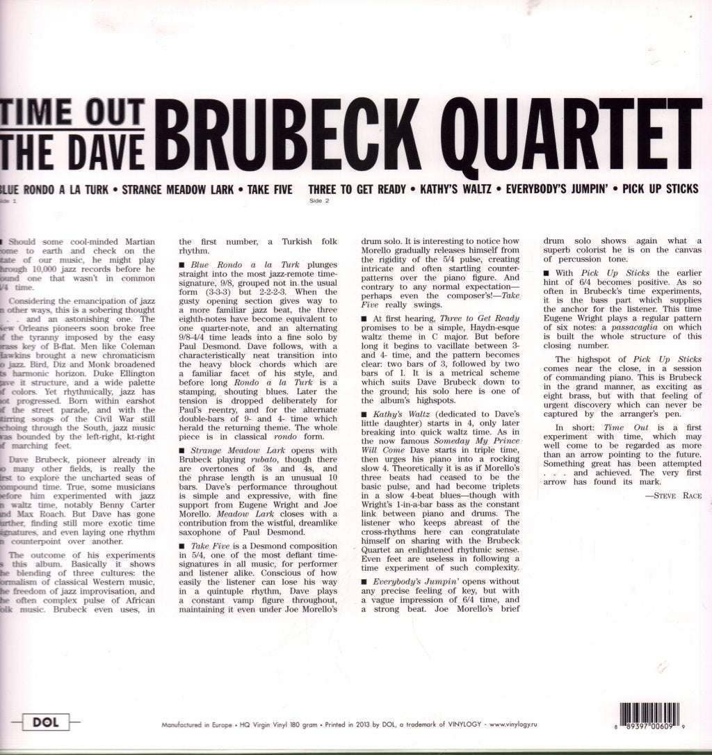 Dave Brubeck Quartet - Time Out - Lp