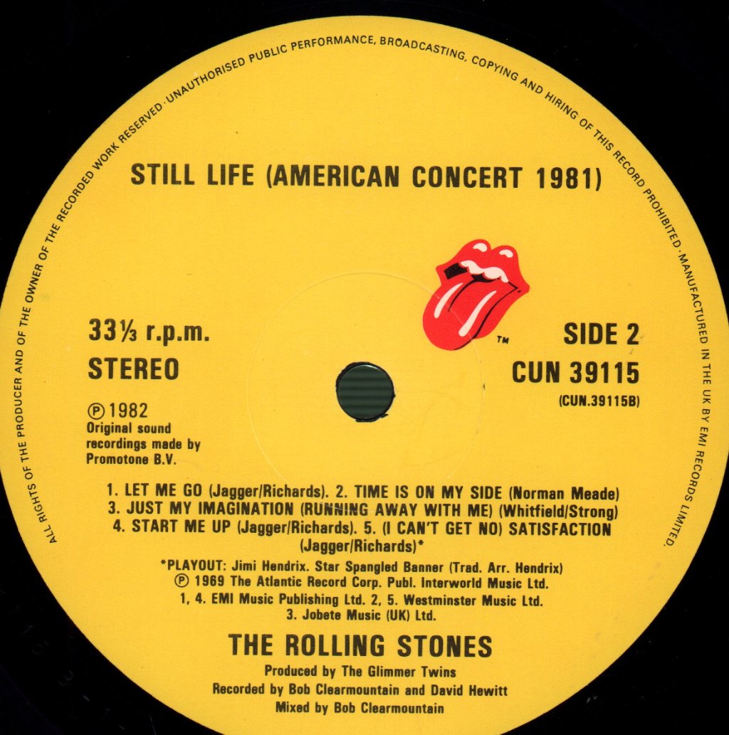 Rolling Stones - Still Life - Lp