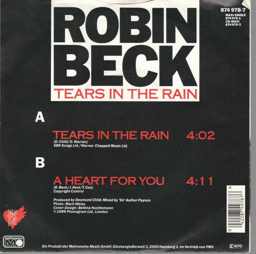 Robin Beck - Tears In The Rain - 7 Inch