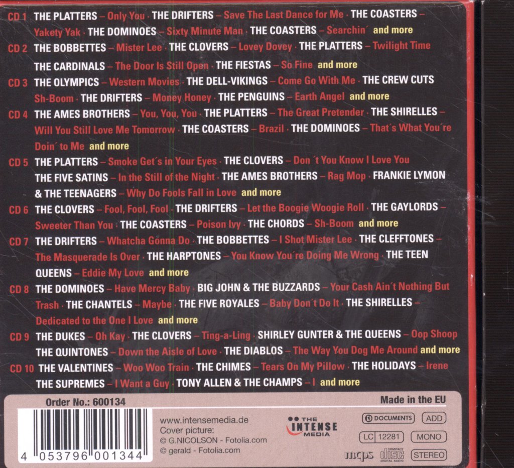 Various Artists - Legendary Vocal Groups - Cd Set