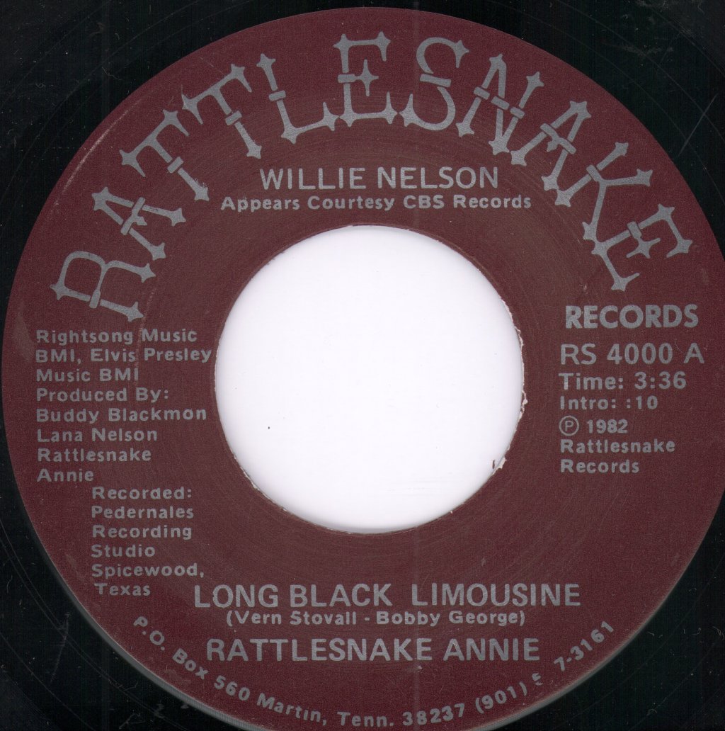 Rattlesnake Annie - Long Black Limousine - 7 Inch